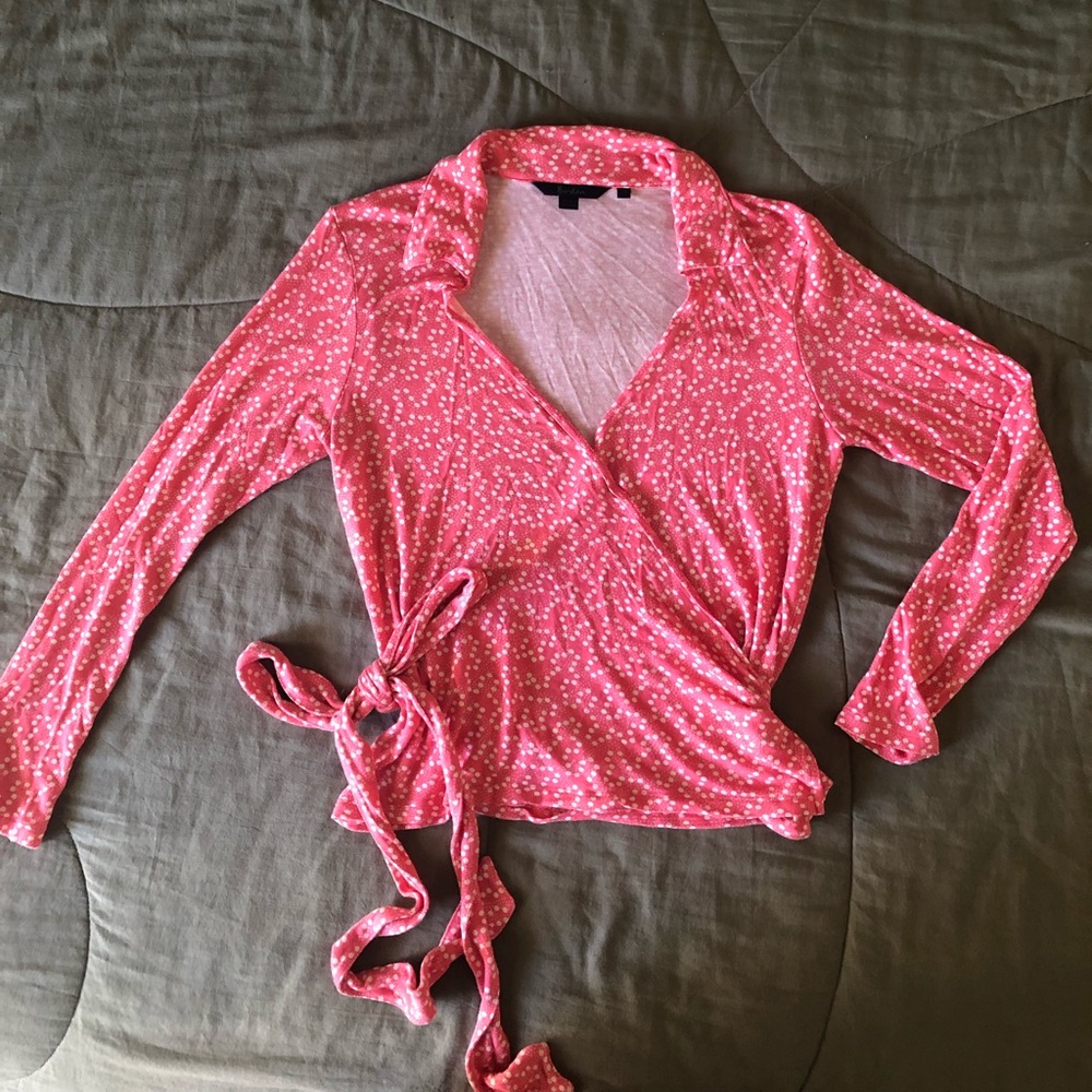 Boden wrap long sleeves shirt size 12